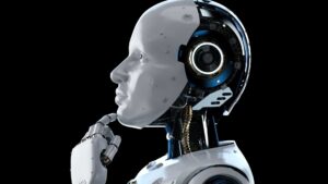 robot en position de penseur